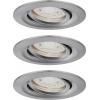 Paulmann 92973 EBL Nova mini Plus Coin LED vestavné svítidlo, 4.20 W, železo, sada 3 ks