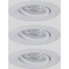 Paulmann 92971 EBL Nova mini Plus Coin LED vestavné svítidlo, 4.20 W, bílá, sada 3 ks