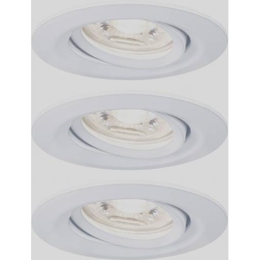 Paulmann 92971 EBL Nova mini Plus Coin LED vestavné svítidlo, 4.20 W, bílá, sada 3 ks