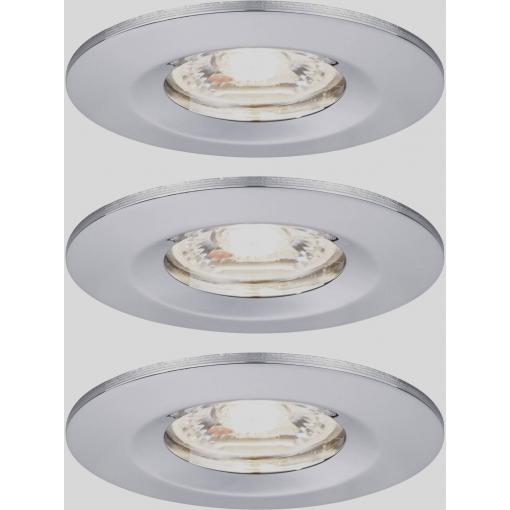Paulmann 94303 EBL Nova mini Coin LED vestavné svítidlo, LED, 4 W, chrom, sada 3 ks