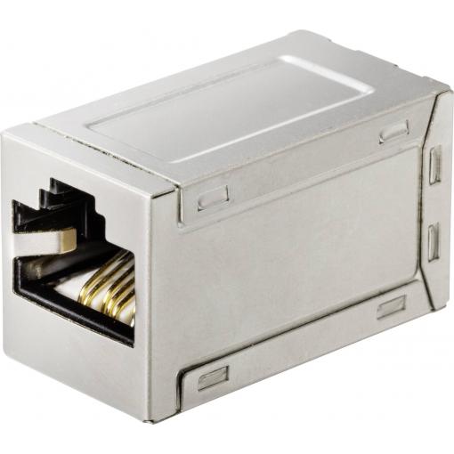 Renkforce RJ45 síťový adaptér CAT 6 [1x RJ45 zásuvka - 1x RJ45 zásuvka] kov