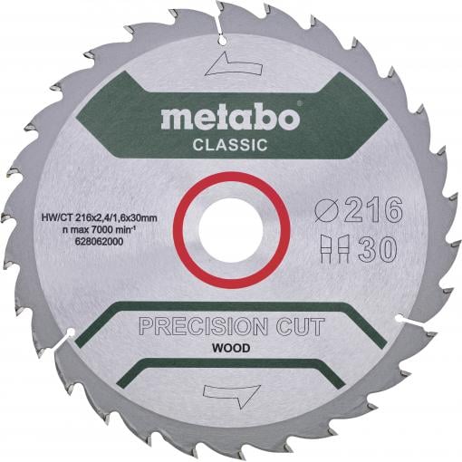 Metabo 628326000 pilový kotouč 254 x 30 x 1.6 mm Počet zubů (na palec): 40 1 ks