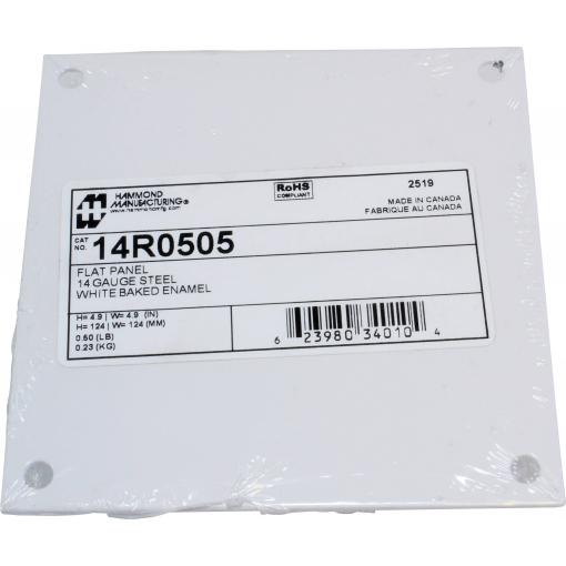 Hammond Electronics Mounting plate ocel bílá (d x š x v) 124 x 124 x 1.8 mm 1 ks