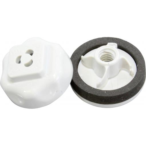 Hammond Electronics zátka polykarbonát světle šedá (Ø x v) 28 mm x 12 mm 1 ks