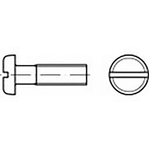 TOOLCRAFT TO-6853491 šrouby s plochou kulatou hlavou M6 16 mm příruba DIN 85 Ušlechtilá ocel V4A A4 100 ks