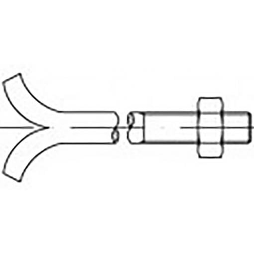 TOOLCRAFT TO-6855294 šrouby do zdiva a do základů M16 100 mm DIN 529 ocel pozinkované 25 ks