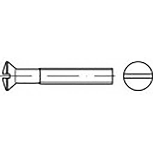 TOOLCRAFT TO-6863013 šroub se zápustnou čočkovou hlavou M5 10 mm příruba DIN 964 Ušlechtilá ocel V4A A4 200 ks