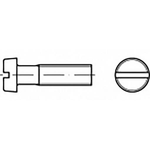 TOOLCRAFT TO-6865488 šrouby s válcovou hlavou M2.5 8 mm příruba Ušlechtilá ocel V4A A4 200 ks