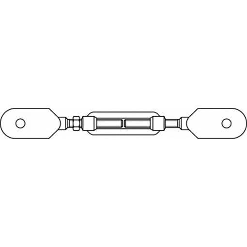 TOOLCRAFT TO-6866058 napínák M27 ocel pozinkované DIN 1480 1 ks