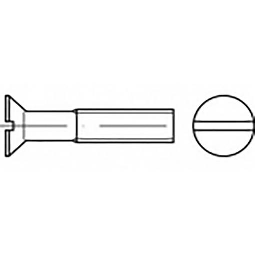 TOOLCRAFT TO-6867162 zápustný šroub M2 4 mm příruba ocel pozinkované 200 ks