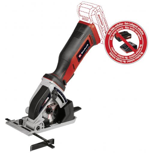 Einhell Power X-Change TE-CS 18/89 Li - Solo ruční kotoučová minipila , bez akumulátoru, vč. rozbrušovacího kotouče, 18 V, 4331100