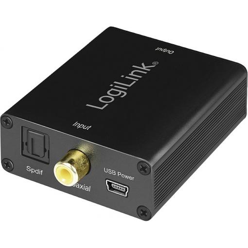 LogiLink CA0101 LogiLink - Digital-Analog-Audiowandler Toslink / cinch / jack audio adaptér [1x Toslink zásuvka (ODT), cinch zásuvka - 1x cinch zásuvka, cinch