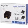 LogiLink CA0102 Toslink / cinch audio adaptér [2x cinch zásuvka, cinch zásuvka - 1x Toslink zásuvka (ODT), cinch zásuvka] černá
