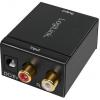 LogiLink CA0102 Toslink / cinch audio adaptér [2x cinch zásuvka, cinch zásuvka - 1x Toslink zásuvka (ODT), cinch zásuvka] černá