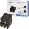 LogiLink CA0102 Toslink / cinch audio adaptér [2x cinch zásuvka, cinch zásuvka - 1x Toslink zásuvka (ODT), cinch zásuvka] černá