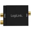 LogiLink CA0102 Toslink / cinch audio adaptér [2x cinch zásuvka, cinch zásuvka - 1x Toslink zásuvka (ODT), cinch zásuvka] černá