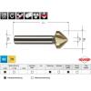 RUKO A102152TRO sada záhlubníků 6dílná 6.3 mm, 8.3 mm, 10.4 mm, 12.4 mm, 16.5 mm, 20.5 mm HSS TiN 1 sada