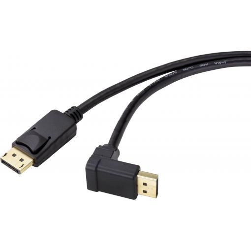 Renkforce DisplayPort kabel Konektor DisplayPort, Konektor DisplayPort 1.50 m černá SP-9163732 pozlacené kontakty Kabel DisplayPort