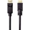 Renkforce DisplayPort / HDMI kabelový adaptér Konektor DisplayPort, Zástrčka HDMI-A 10.00 m černá RF-4581870 Kabel DisplayPort