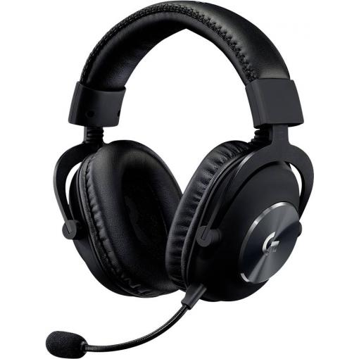Logitech Gaming PRO X Gaming Sluchátka On Ear bezdrátová 7.1 Surround černá regulace hlasitosti, Vypnutí zvuku mikrofonu
