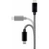 Renkforce USB kabel USB 2.0 USB-C ® zástrčka, USB-C ® zástrčka 3.00 m černá/bílá RF-4598412
