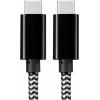 Renkforce USB kabel USB 2.0 USB-C ® zástrčka, USB-C ® zástrčka 3.00 m černá/bílá RF-4598412