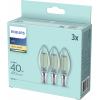 Philips LED 77779100 LED Energetická třída (EEK2021) F (A - G) E14 4.3 W = 40 W teplá bílá (Ø x d) 3.5 cm x 9.7 cm 3 ks