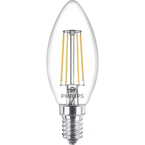 Philips LED 77779100 LED Energetická třída (EEK2021) F (A - G) E14 4.3 W = 40 W teplá bílá (Ø x d) 3.5 cm x 9.7 cm 3 ks