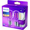 Philips LED 77759300 LED Energetická třída (EEK2021) F (A - G) E27 4.3 W = 40 W teplá bílá (Ø x d) 6 cm x 10.6 cm 2 ks