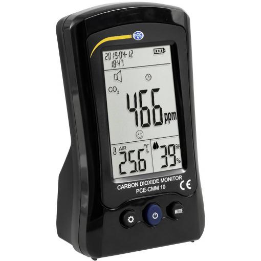 PCE Instruments měřič oxidu uhličitého (CO2), teplota, vlhkost vzduchu, CO2, PCE-CMM 10