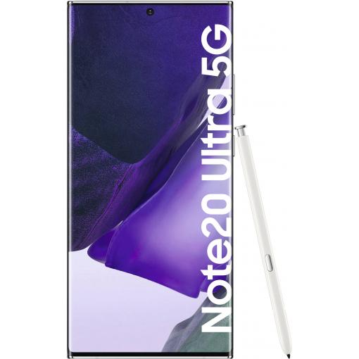 LTE smartphone Dual-SIM Samsung Galaxy Note 20 Ultra 5G, 17.5 cm (6.9 palec, 256 GB, 108 Megapixel, 12 Megapixel, 12 Megapixel, bílá