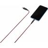 TOOLCRAFT USB kabel USB 2.0 USB-A zástrčka, Apple Lightning konektor 1.00 m černočervená extrémně odolné pletené stínění TO-6899490