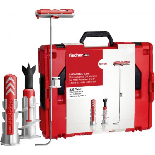 Fischer 558626 DUO-Line Box s výběrem hmoždinek 833 díly