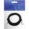 Omnitronic 30220400 XLR propojovací kabel [1x XLR zástrčka 3pólová - 1x XLR zásuvka 3pólová] 0.50 m černá