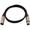 Omnitronic 3022045R XLR propojovací kabel [1x XLR zástrčka 3pólová - 1x XLR zásuvka 3pólová] 1.50 m černá