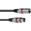Omnitronic 3022045R XLR propojovací kabel [1x XLR zástrčka 3pólová - 1x XLR zásuvka 3pólová] 1.50 m černá