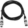 Omnitronic 3022047N XLR propojovací kabel [1x XLR zástrčka 3pólová - 1x XLR zásuvka 3pólová] 3.00 m černá