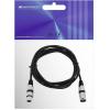 Omnitronic 3022047N XLR propojovací kabel [1x XLR zástrčka 3pólová - 1x XLR zásuvka 3pólová] 3.00 m černá