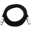 Omnitronic 3022052N XLR propojovací kabel [1x XLR zástrčka 3pólová - 1x XLR zásuvka 3pólová] 7.50 m černá