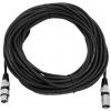 Omnitronic 3022058N XLR propojovací kabel [1x XLR zástrčka 3pólová - 1x XLR zásuvka 3pólová] 20.00 m černá