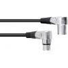 Omnitronic 30220630 XLR propojovací kabel [1x XLR zástrčka 3pólová - 1x XLR zásuvka 3pólová] 1.50 m černá
