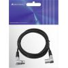 Omnitronic 30220632 XLR propojovací kabel [1x XLR zástrčka 3pólová - 1x XLR zásuvka 3pólová] 3.00 m černá