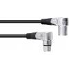 Omnitronic 30220632 XLR propojovací kabel [1x XLR zástrčka 3pólová - 1x XLR zásuvka 3pólová] 3.00 m černá
