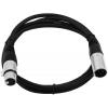 Omnitronic 30220761 XLR propojovací kabel [1x XLR zástrčka 5pólová - 1x XLR zásuvka 5pólová ] 0.50 m černá