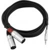 Omnitronic 30225157 XLR kabelový adaptér [1x jack zástrčka 3,5 mm - 2x XLR zástrčka 3pólová] 3.00 m černá