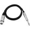 Omnitronic 3022516L XLR kabelový adaptér [1x XLR zásuvka 3pólová - 1x jack zástrčka 6,3 mm (mono)] 0.90 m černá