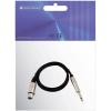 Omnitronic 3022516L XLR kabelový adaptér [1x XLR zásuvka 3pólová - 1x jack zástrčka 6,3 mm (mono)] 0.90 m černá
