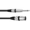 Omnitronic 3022519A XLR kabelový adaptér [1x XLR zástrčka 3pólová - 1x jack zástrčka 6,3 mm (mono)] 0.90 m černá