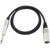 Omnitronic 3022519A XLR kabelový adaptér [1x XLR zástrčka 3pólová - 1x jack zástrčka 6,3 mm (mono)] 0.90 m černá