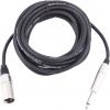 Omnitronic 3022519D XLR kabelový adaptér [1x XLR zástrčka 3pólová - 1x jack zástrčka 6,3 mm (mono)] 10.00 m černá